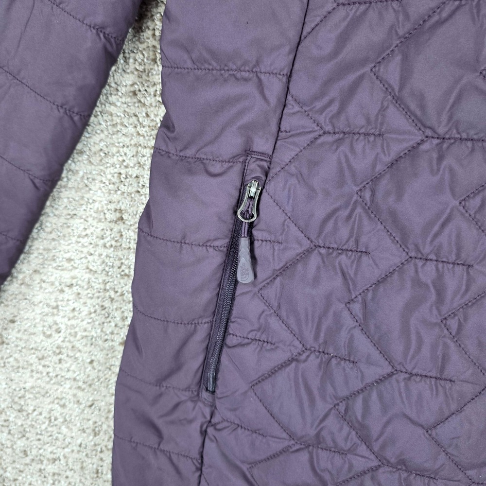 The North Face Tamburello Parka Medium Purple Quilted Insulated Hooded Jacket - Picture 3 of 10